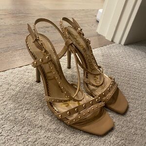 Sam Edelman Studded Tan Heels